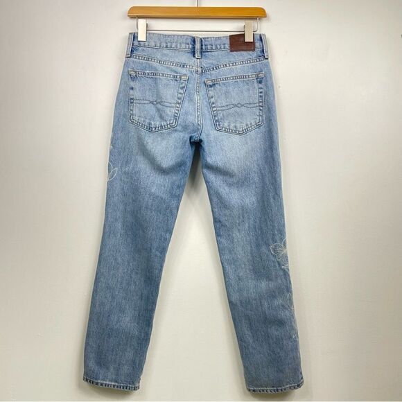 Lucky Brand | Sienna slim boyfriend floral embroidered blue jeans size 24 - Picture 11 of 12